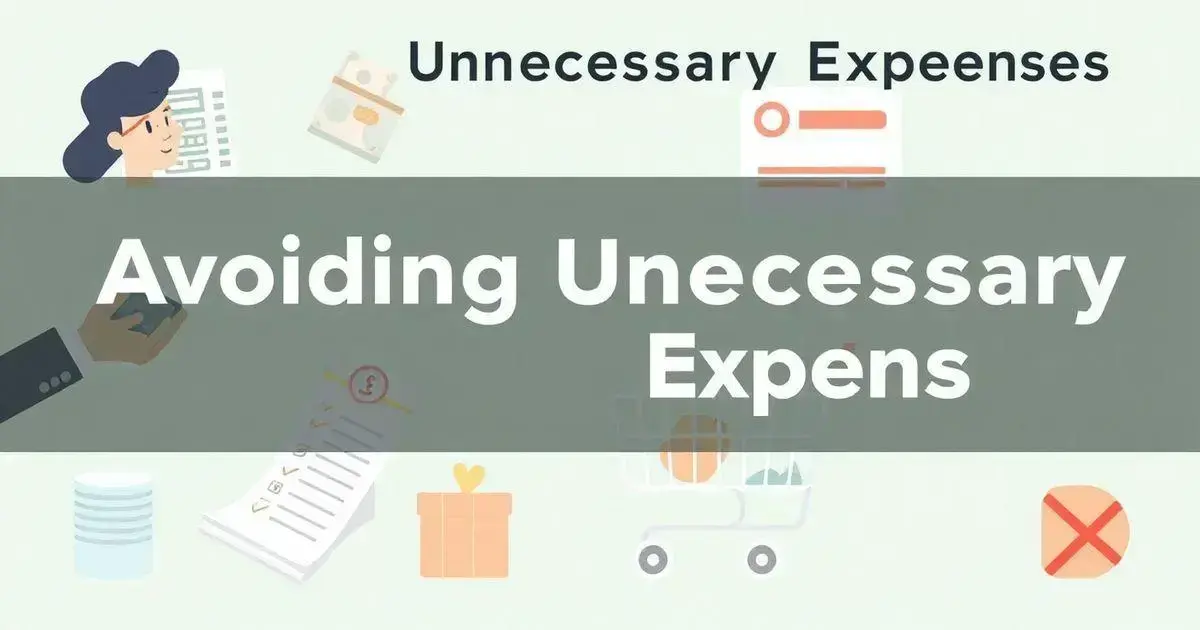 Avoiding Unnecessary Expenses