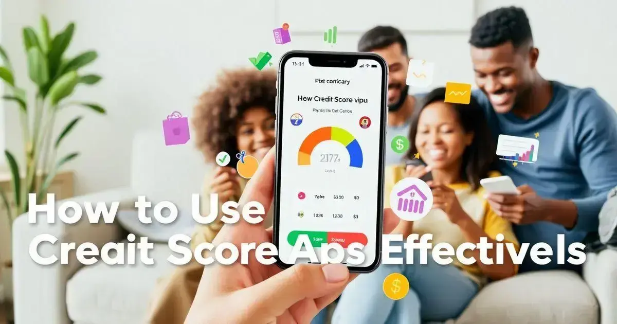 How to Use Credit Score Apps Effectively