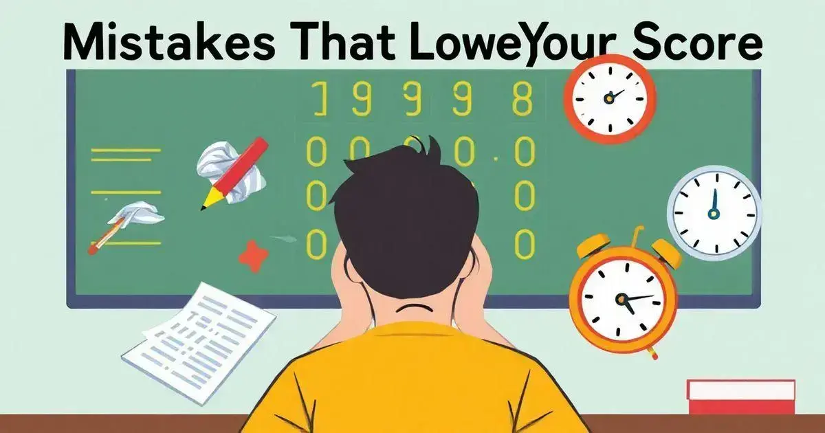 Mistakes That Lower Your Score